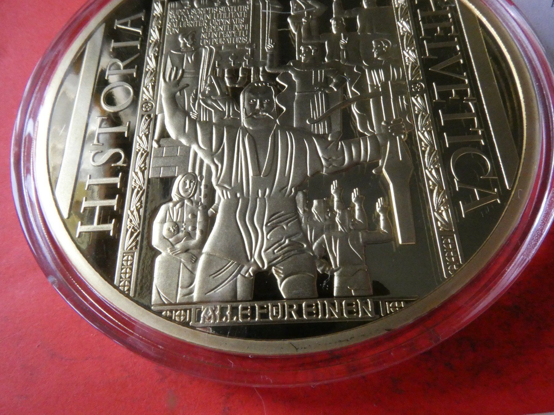 Medaglie: Riesenmedaille Bundesvertrag der Schweiz – Nuovo (secondo la descrizione) da Hinterforst venduto da Rohusri 2