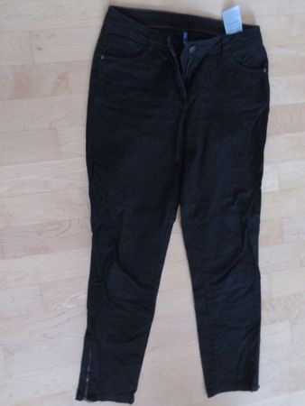 Damenjeans, Hosen, Jeans, Gr. 27, S, 34/36, Cecile, schwarz