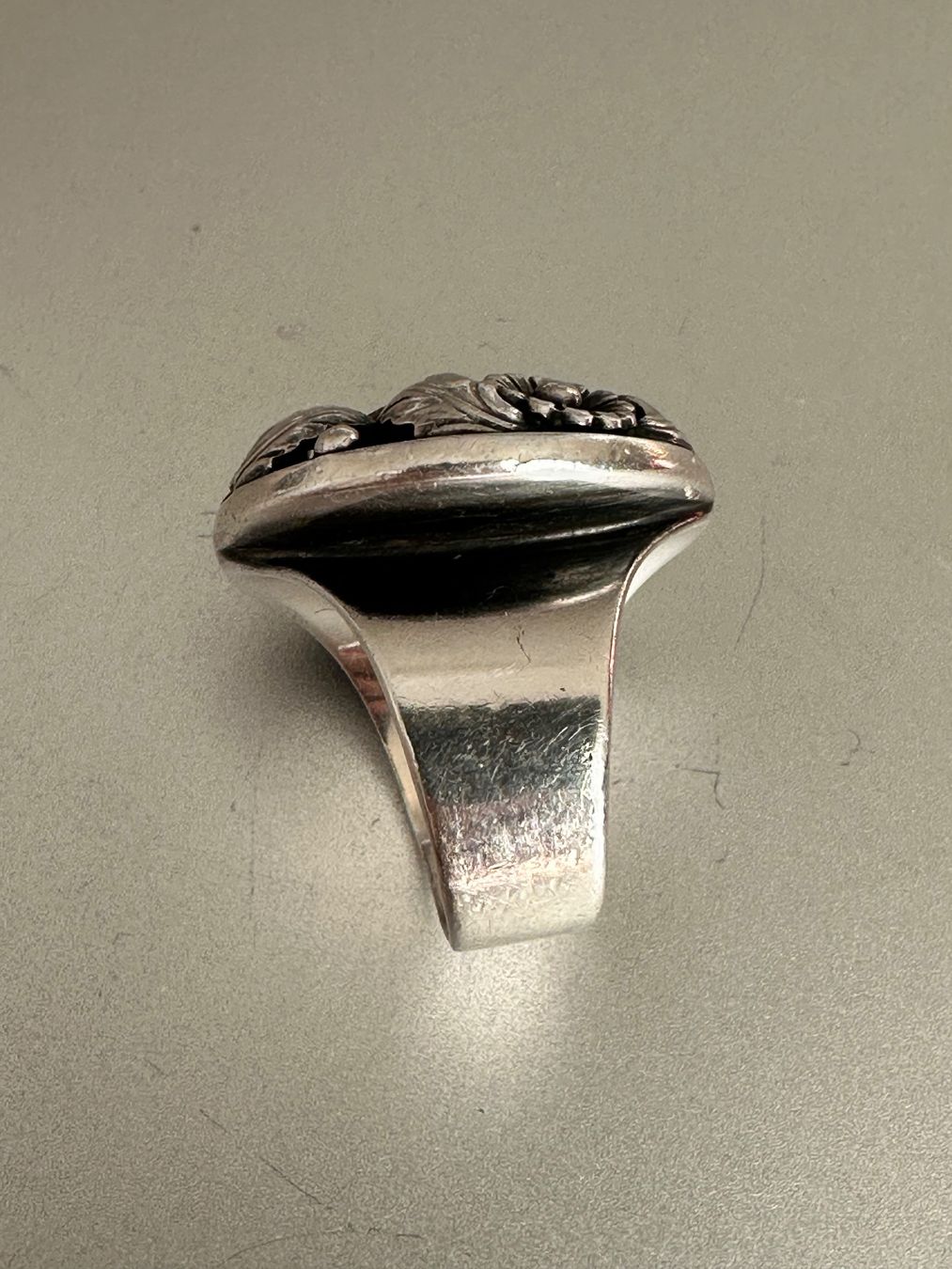 Anelli: Vintage 925 Silver Amber Ring, N.E. From: 54 – Usato da Onex venduto da Antiqueshow 2
