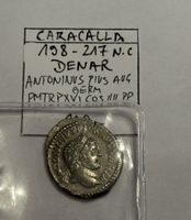 Römische Silberdenar - Caracalla 198-217 n. Chr.