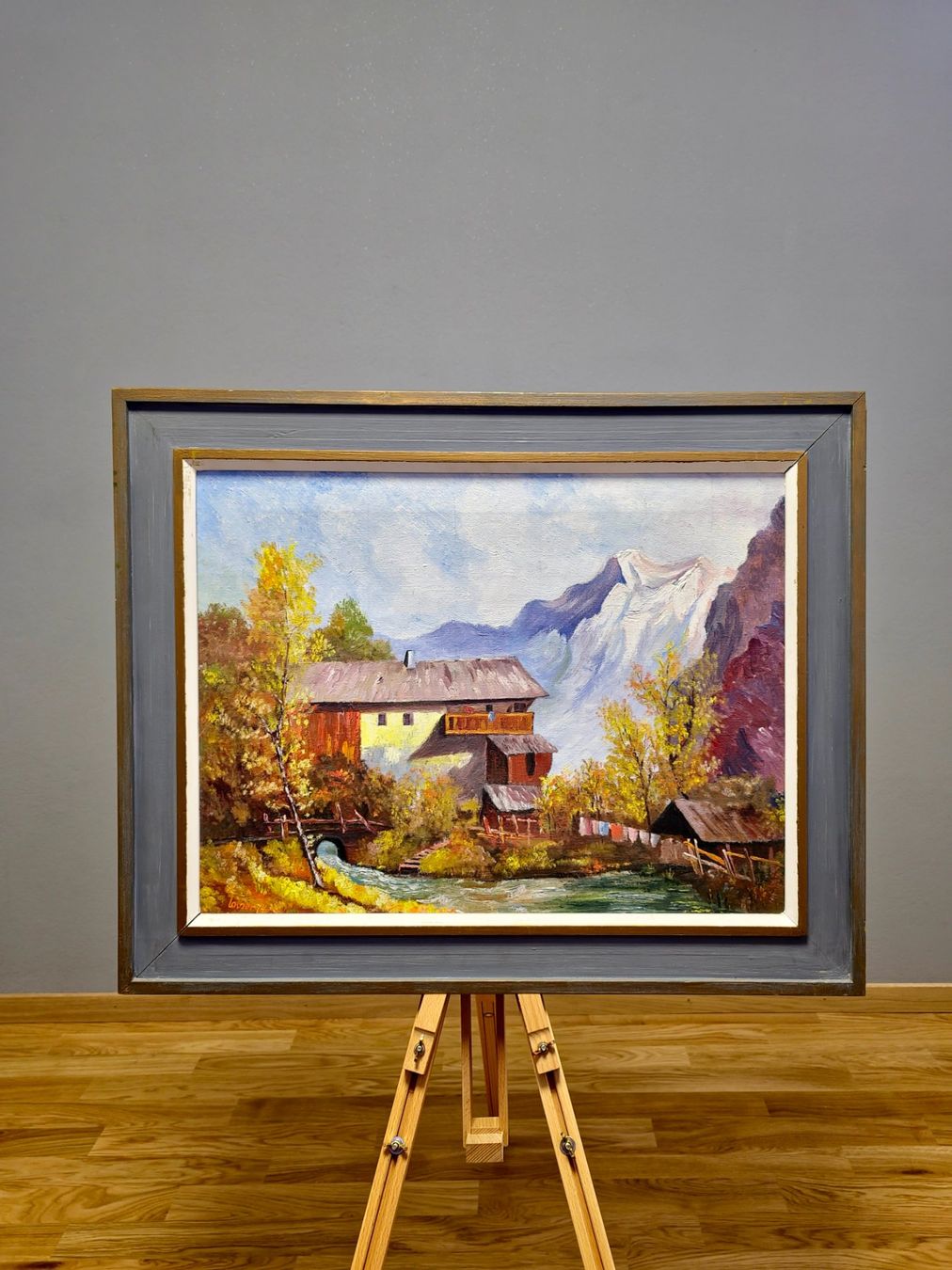 Gemälde: Herbstliche Harmonie: Ölgemälde von Laber, 1974 – Gebraucht aus Bern von Djenestra 1