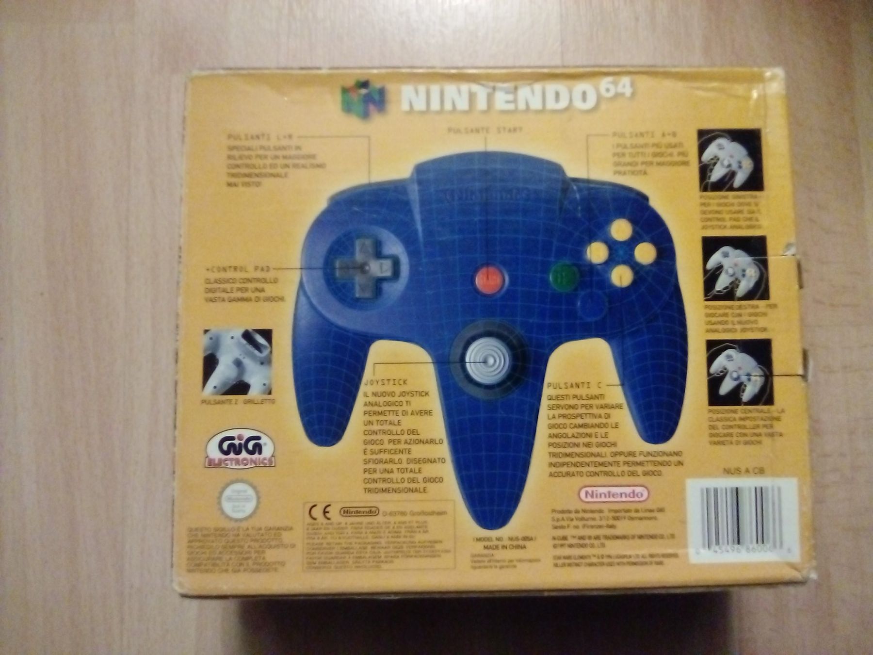 Nintendo Controller: Originaler Nintendo 64 Controller Blau mit OVP/CiB – Usato da Winterthur venduto da Colonica 6
