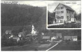 Gruss aus Stallikon Dorfans.Gasthaus zur Eintracht
