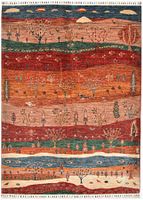Handgeknüpfter afghanischer Khurjeen Orientteppich 210x150Cm