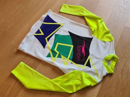 Vintage forice Swiss Cycling Trikot neon 80er Jahre/ L