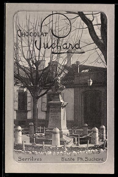 Cartes postales: AK Serrières, Buste Ph. Suchard – D'occasion à Berlin par bartko-reher