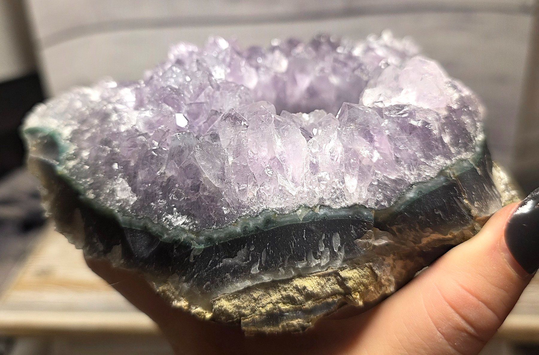 Minerali & Pietre curative: Amethyst Teelicht Halter J 780g – Nuovo e nell'imballaggio originale da Matzingen venduto da Shay_Crystalz 4