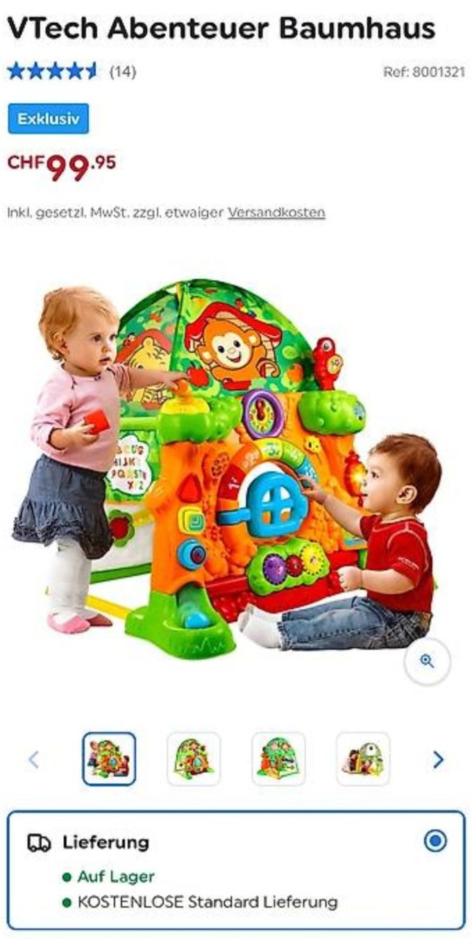 Vtech Giocattoli: Vtech Baby Dschungel Abenteuer Baumhaus – Usato da Noflen BE venduto da vco_hnn7 5