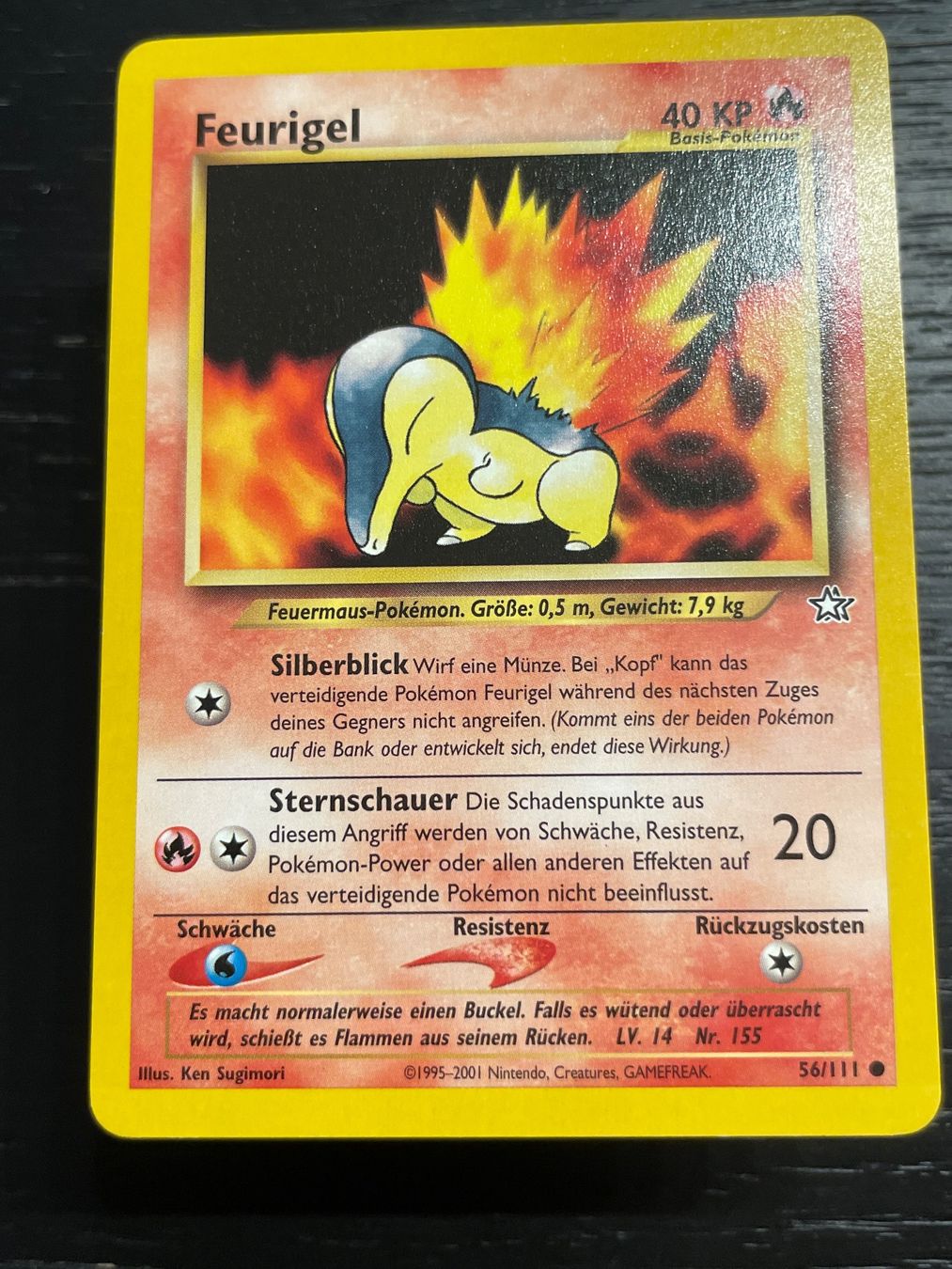 Pokémon Carte collezionabili: Pokemon Feurigel 56/111 neo Genesis – Usato da Hugelshofen venduto da Suimosa