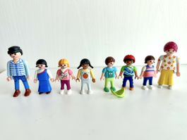 Playmobil Familie mit 6 Kindern – 8 Figuren Konvolut