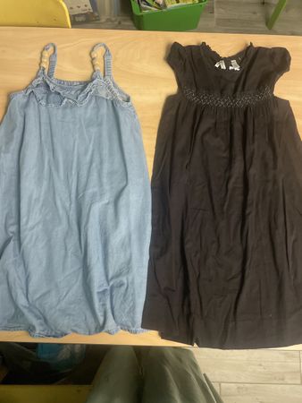 2 süsse Sommerkleider Gr.134/140,Creamie&okaidi