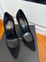 Saint Laurent Pumps Velours Noir T 38.5 Neuwertig