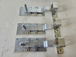 3 Stk. Stalltürenriegel, verzinkt, neuwertig, zu verkaufen!