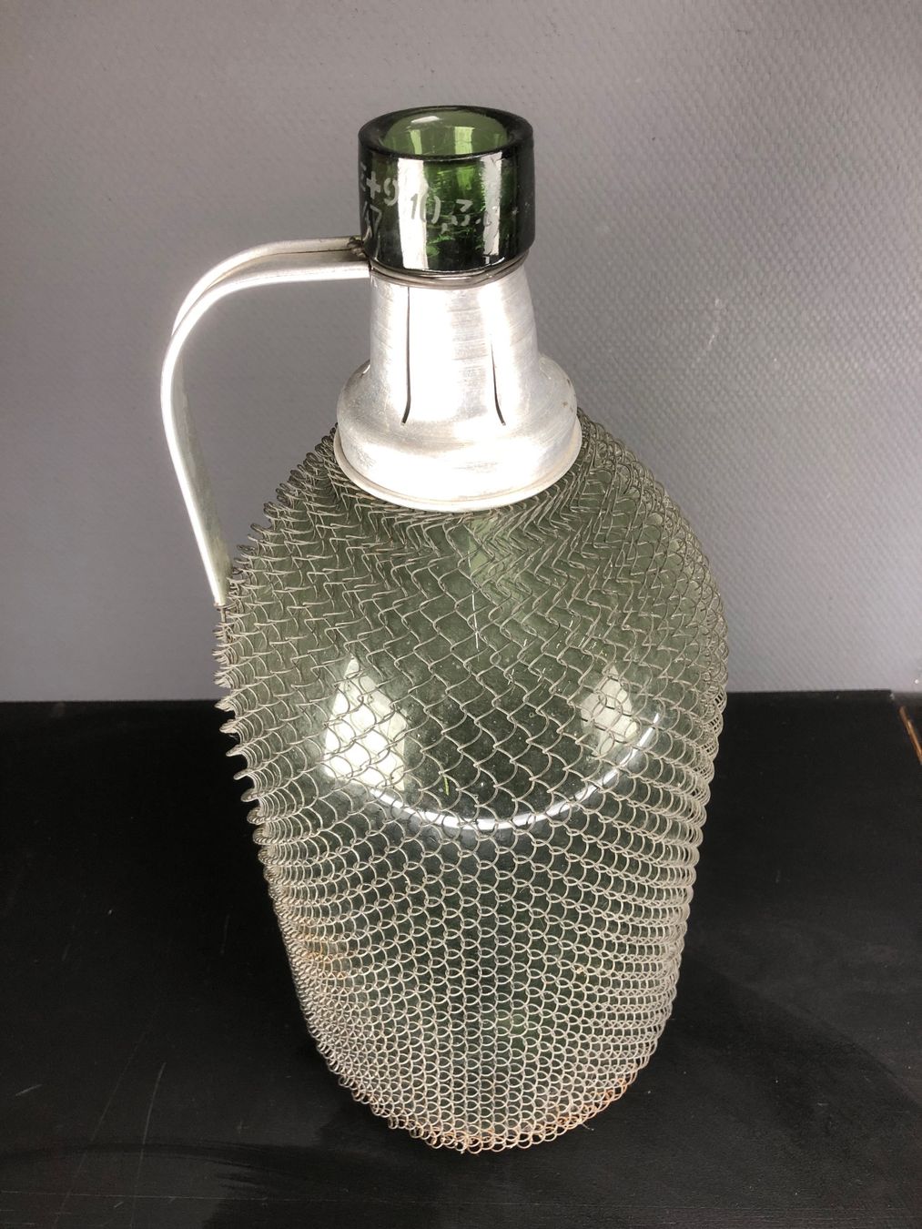 Accessori: Grosse Weinflasche, Weinballon, Mostflasche mit Gitternetz – Usato da Laufenburg venduto da industrial-silence 2