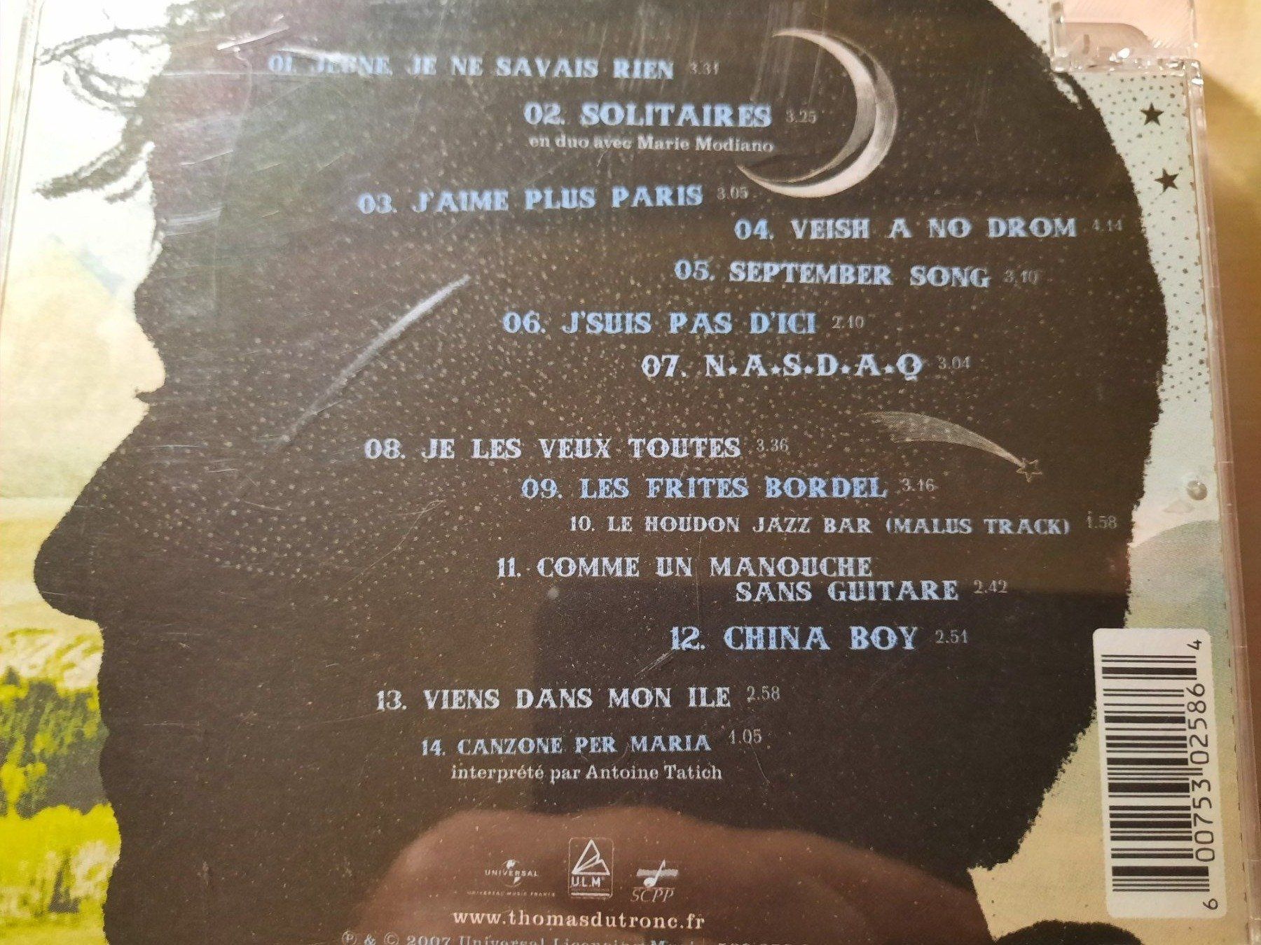 CD: CD Thomas Dutronc - Comme un manouche sans guitare – Usato da Pully venduto da bro_n52j 3