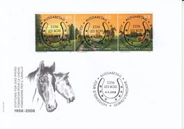1259-1261 Juralandschaft Vollstempel FDC Les Bois 4.3.08