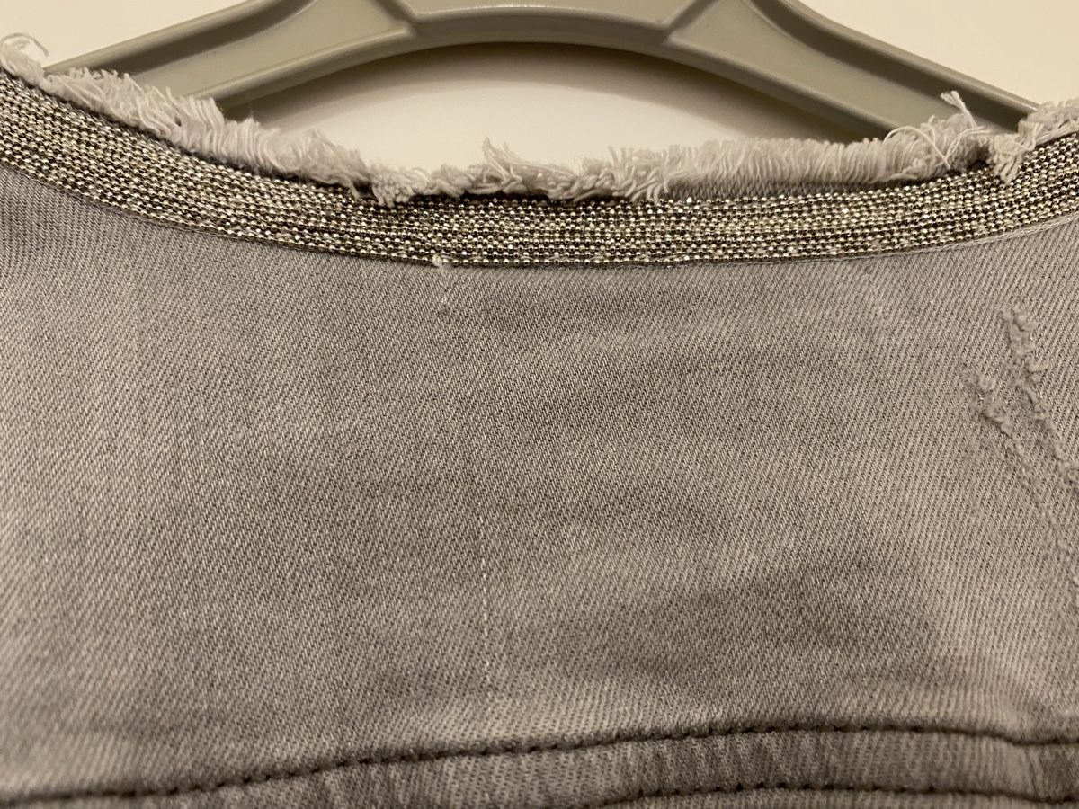 Monari Giacche: Monari Jeansjacke Damen Gr. 40 Grau – Usato da Volketswil venduto da Flamingo_66 2