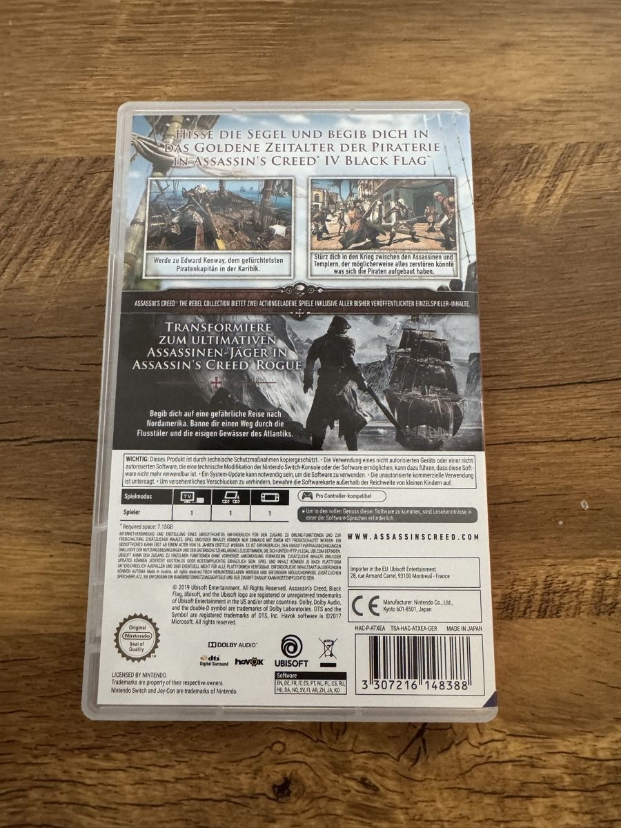Nintendo Giochi: Jeu Switch Assassin's Creed The Rebel Collection  – Usato da Brügg BE venduto da Goob 1