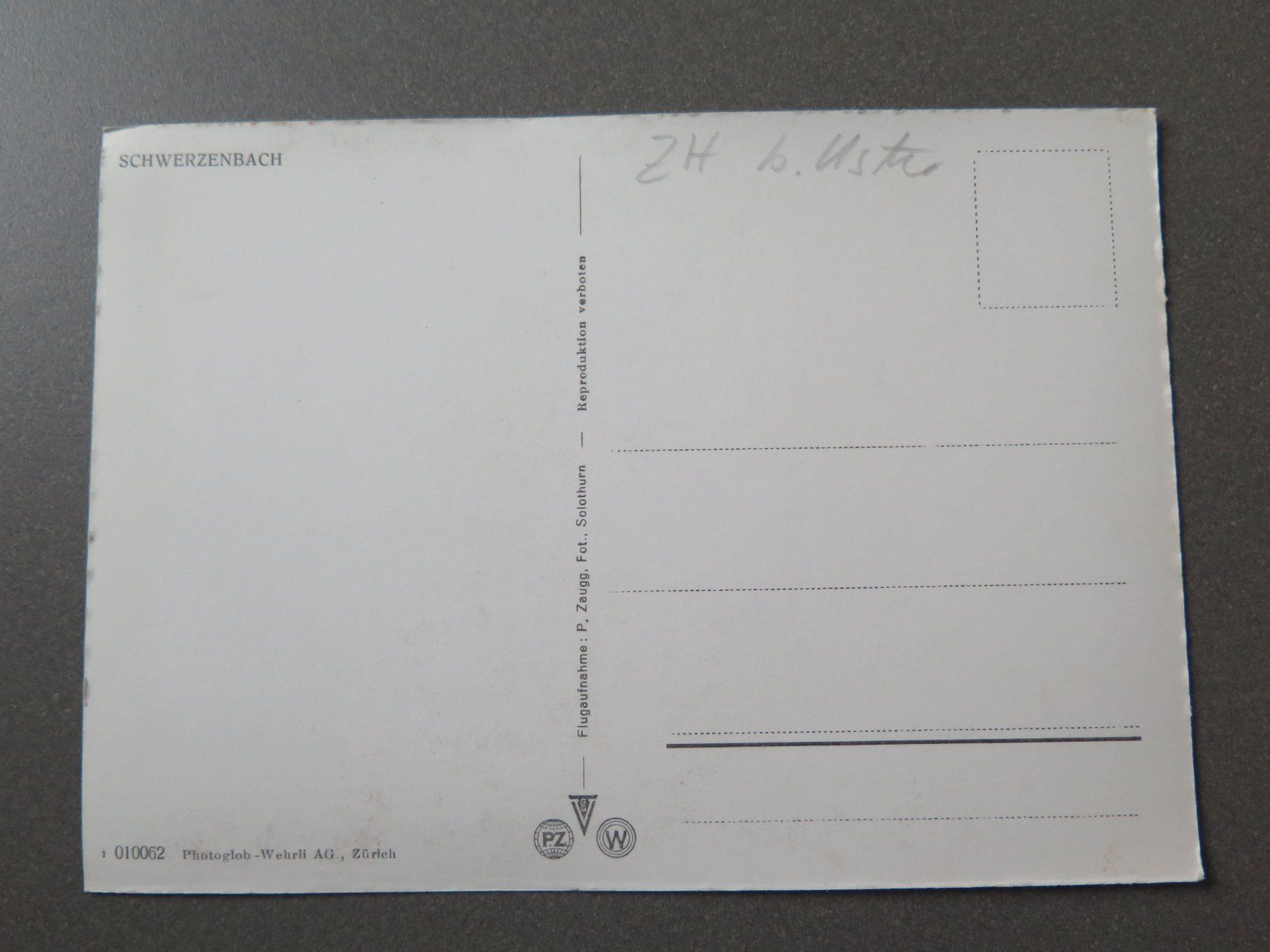 Cartoline postali: SCHWERZENBACH - FLUGAUFNAHME – Usato da Wittenbach venduto da lipasal 1