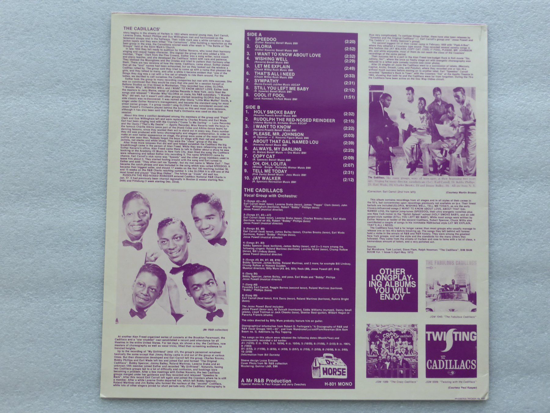 Dischi in vinile: VINYL  LP  THE CADILLACS – Usato da Küssnacht am Rigi venduto da Sunnestrahl 3