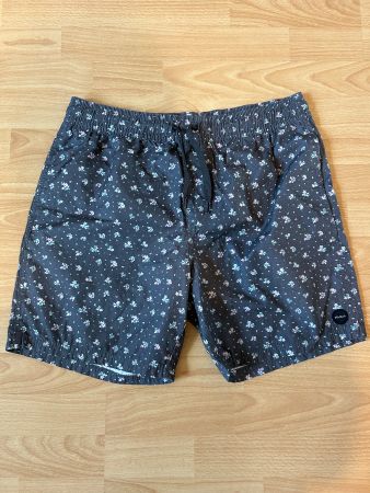 Gemusterte dunkelgraue Badehose NEU Gr. L