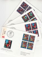 SBK B150 - B153 im 4er-Block FDC