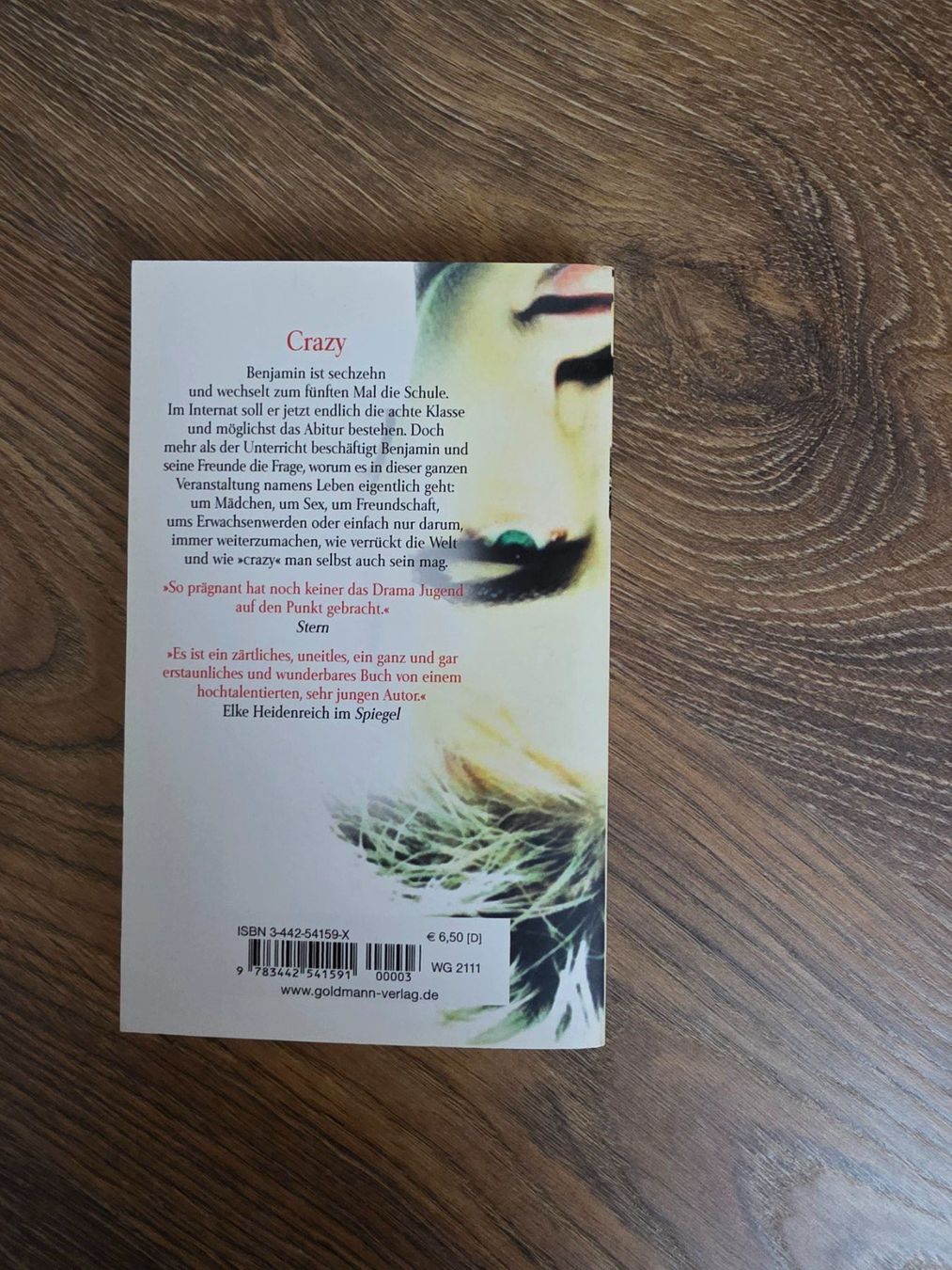 Bücher: Roman "Crazy" von Benjamin Lebert – Gebraucht aus Nebikon von Japostyle_2 2