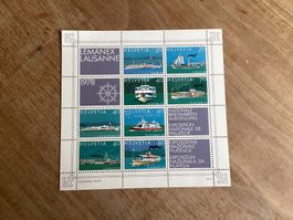 1978 NABA Lausanne Frankatur postfrisch LEMANEX