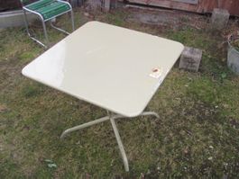 BIGLA Blechtisch 80x80cm Gartentisch OK Höhe 69