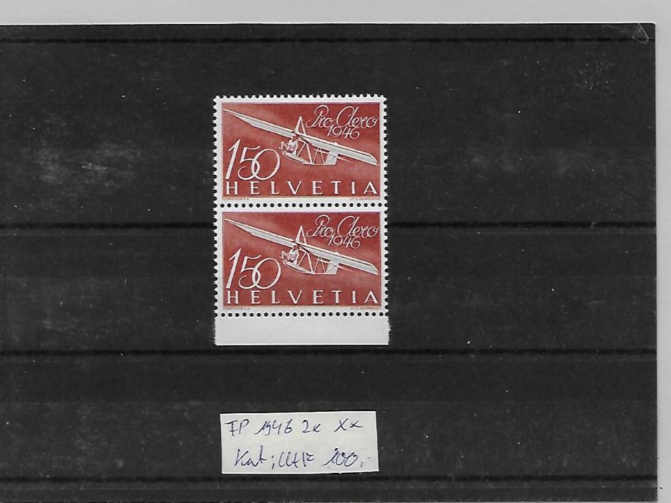 Tutti i francobolli: FP 1946 2x ** Kat: CHF 100.- – Nuovo (secondo la descrizione) da Basel venduto da Ilp