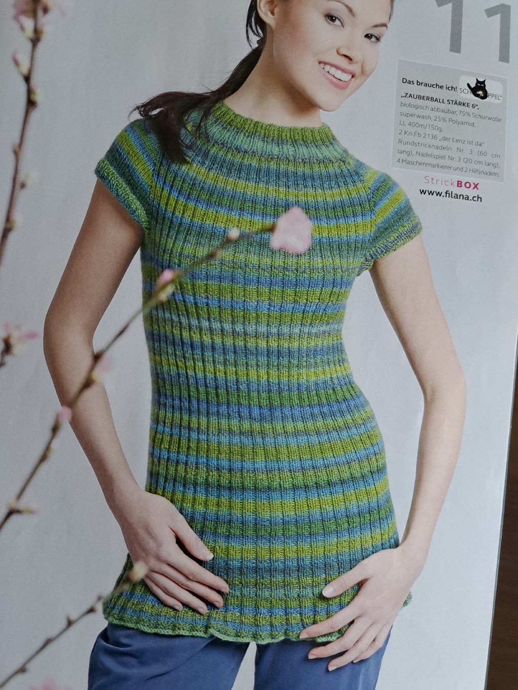 Maglioni & Felpe: Handgestrickter Pullunder gestreift Grösse ca. M neu – Nuovo (secondo la descrizione) da Näfels venduto da Haegli 4