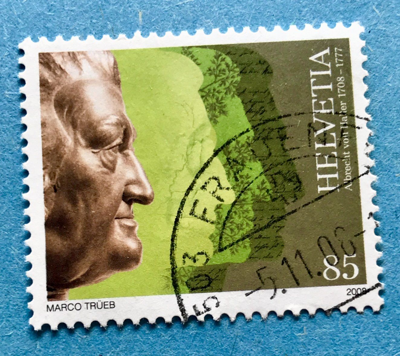 Alle Briefmarken: Nr.1258 Albrecht von Haller GESTEMPELT     – Gebraucht aus Aarau von Billa007