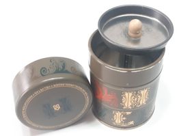 Alte Teedose aus Metall - Ancienne boîte à thé métal
