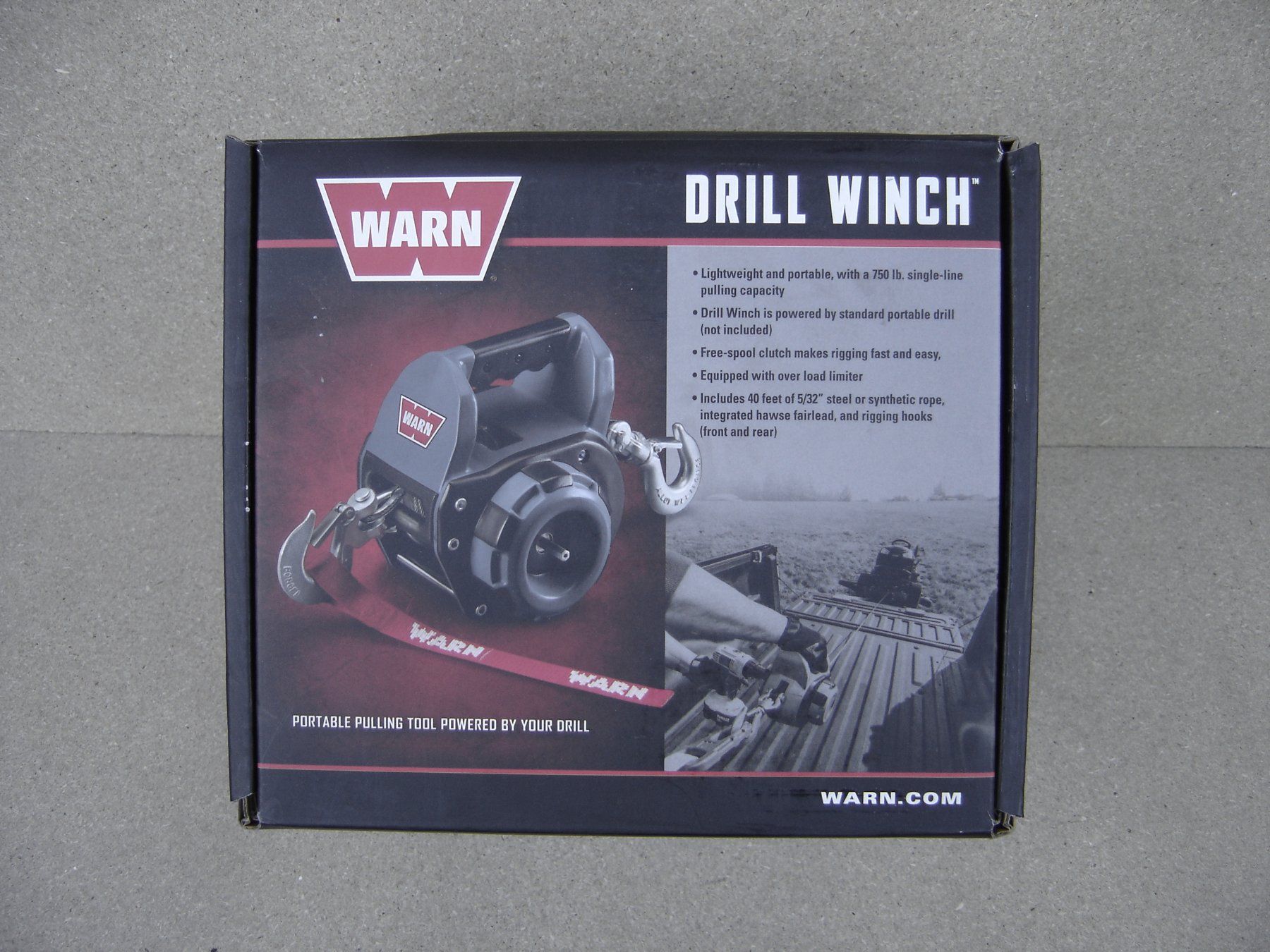 Altro per stoccaggio & trasporto: tragbare WARN Seilwinde Drill Winch für Akkuschrauber – Nuovo e nell'imballaggio originale da Brunnen venduto da terras 1