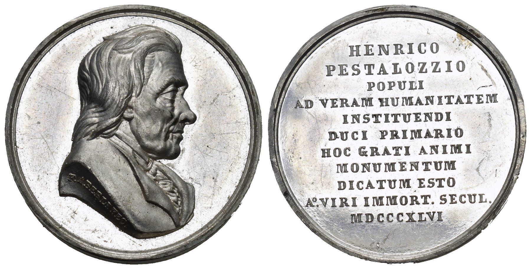 Medaglie: Heinrich Pestalozzi 1746-1827 – Usato da Bern venduto da numismatictops