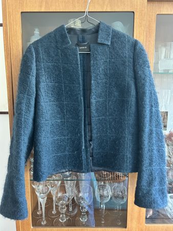 Veste Akris bleue mohair taille 40
