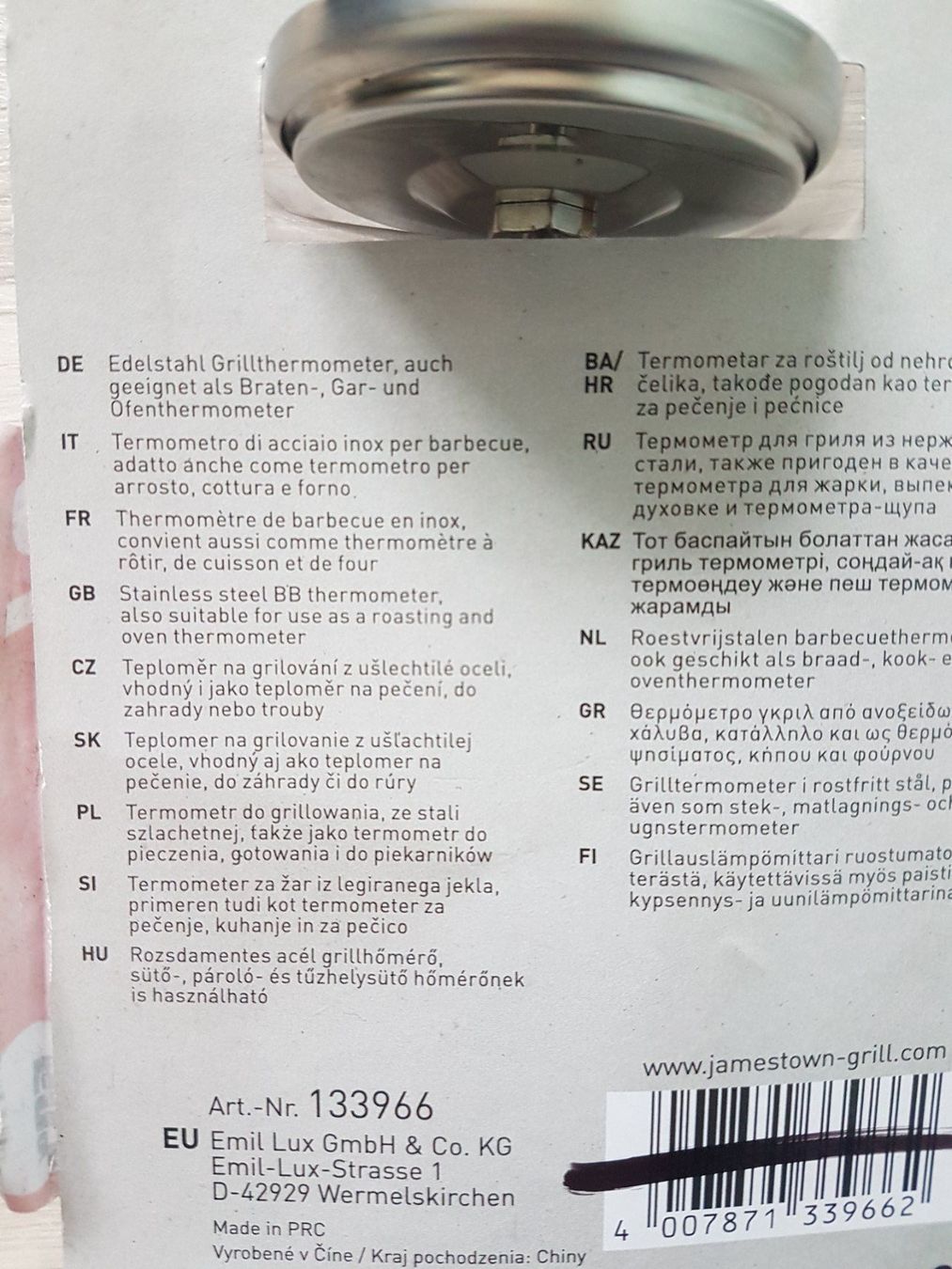 Altro per la casa: Jamestown Grillthermometer analog Neu! – Nuovo (secondo la descrizione) da Abtwil SG venduto da Delfine5 3