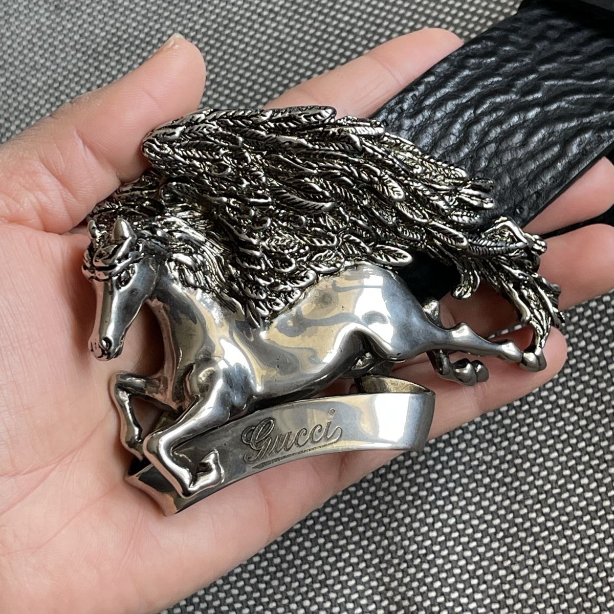 Gucci Cinture: Rare Gucci Pegasus leder gürtel, gr. 85 – Nuovo (secondo la descrizione) da Bern venduto da dek_7bjd 6