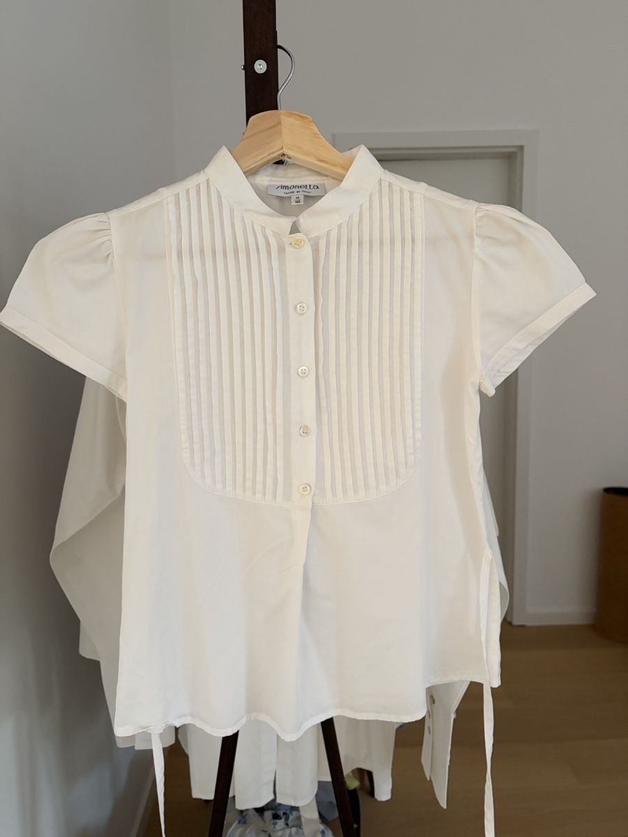 Camicette: Camicia Simonetta bianca maniche corte come nuova – Usato da Adliswil venduto da bea_w2wq