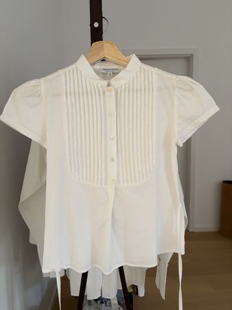 Camicia Simonetta bianca maniche corte come nuova
