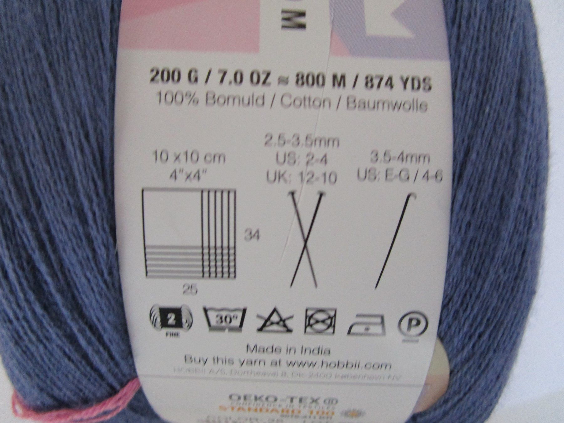 Wolle: Strickgarn,  100% Baumwolle, Bobble 200 g (Nr.35) – Neu (gemäss Beschreibung) aus Ursenbach von gruenblau 2
