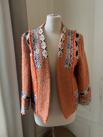 MSGM Milano, Orange Jacke, Blazer Gr. 38, boho