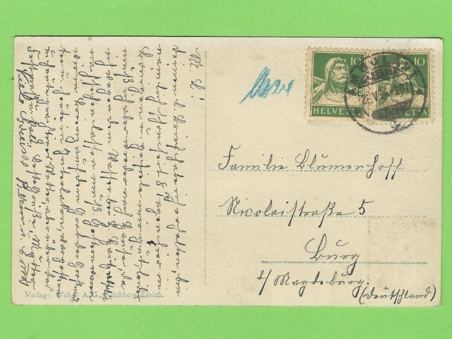 Cartoline postali: Harder. Blick auf die Jungfrau – Usato da Zürich venduto da t24_de 1