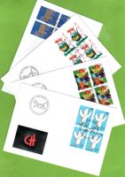 1996 FDC Publikumswettbewerb Viererblöcke blanco SBK 36.--