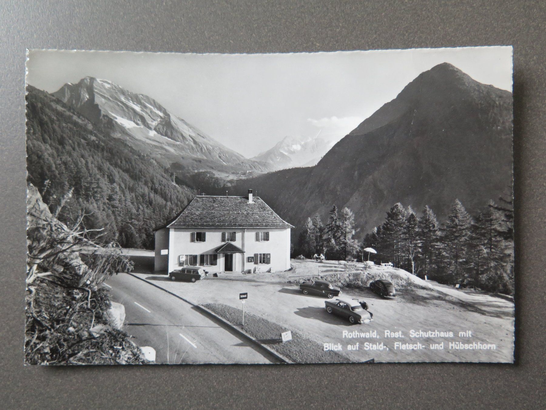 Cartoline postali: SIMPLON - SIMPLONSTRASSE - ROTHWALD - REST. SCHUTZHAUS – Usato da Wittenbach venduto da lipasal