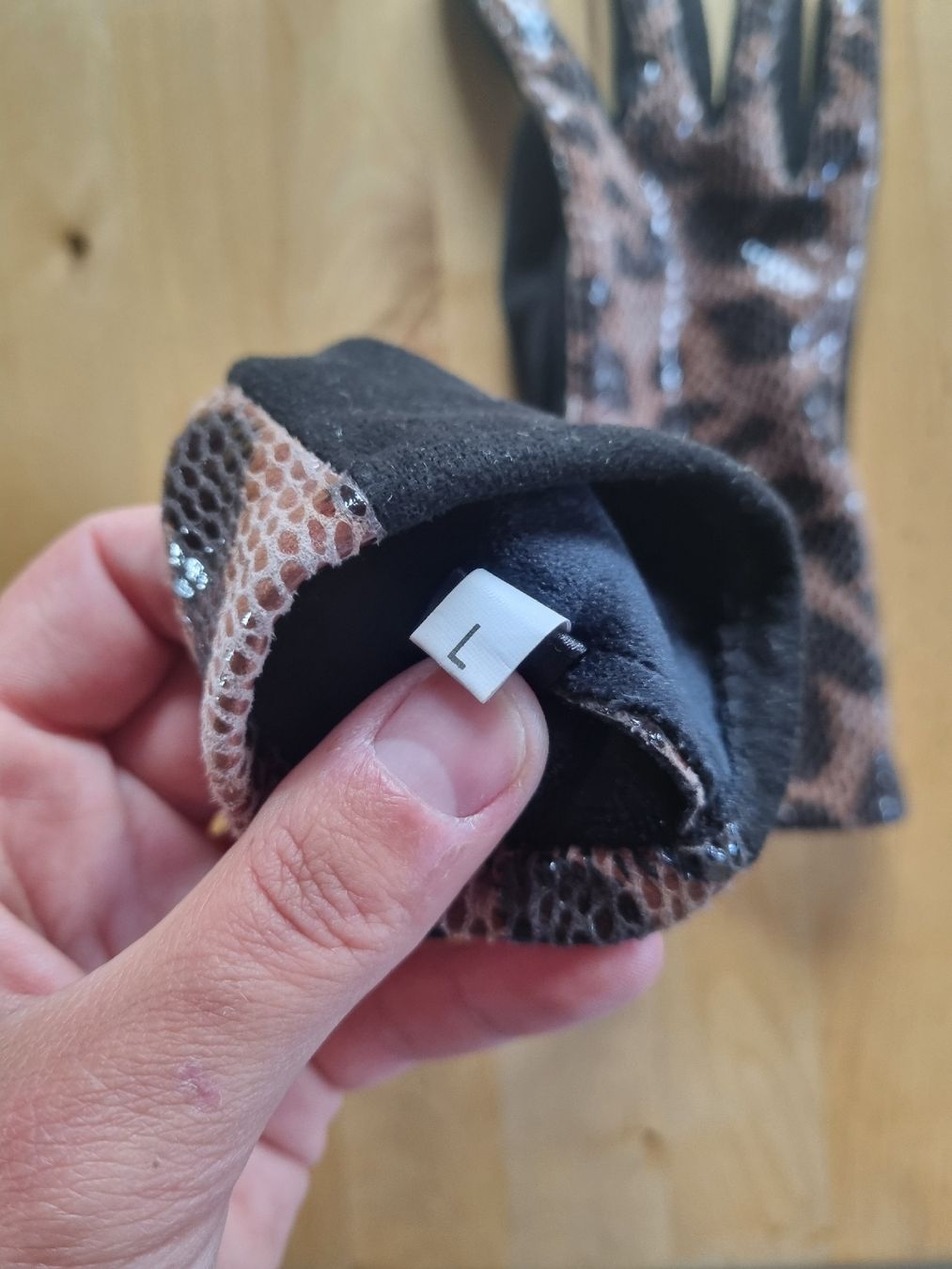 Guanti & manicotti: Damen Handschuhe Gr. L, Leopard muster, gloves, NEU – Nuovo (secondo la descrizione) da Binz venduto da JoPra 3