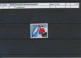 2005 "Sehbehindertenfussball", ** postfrisch
