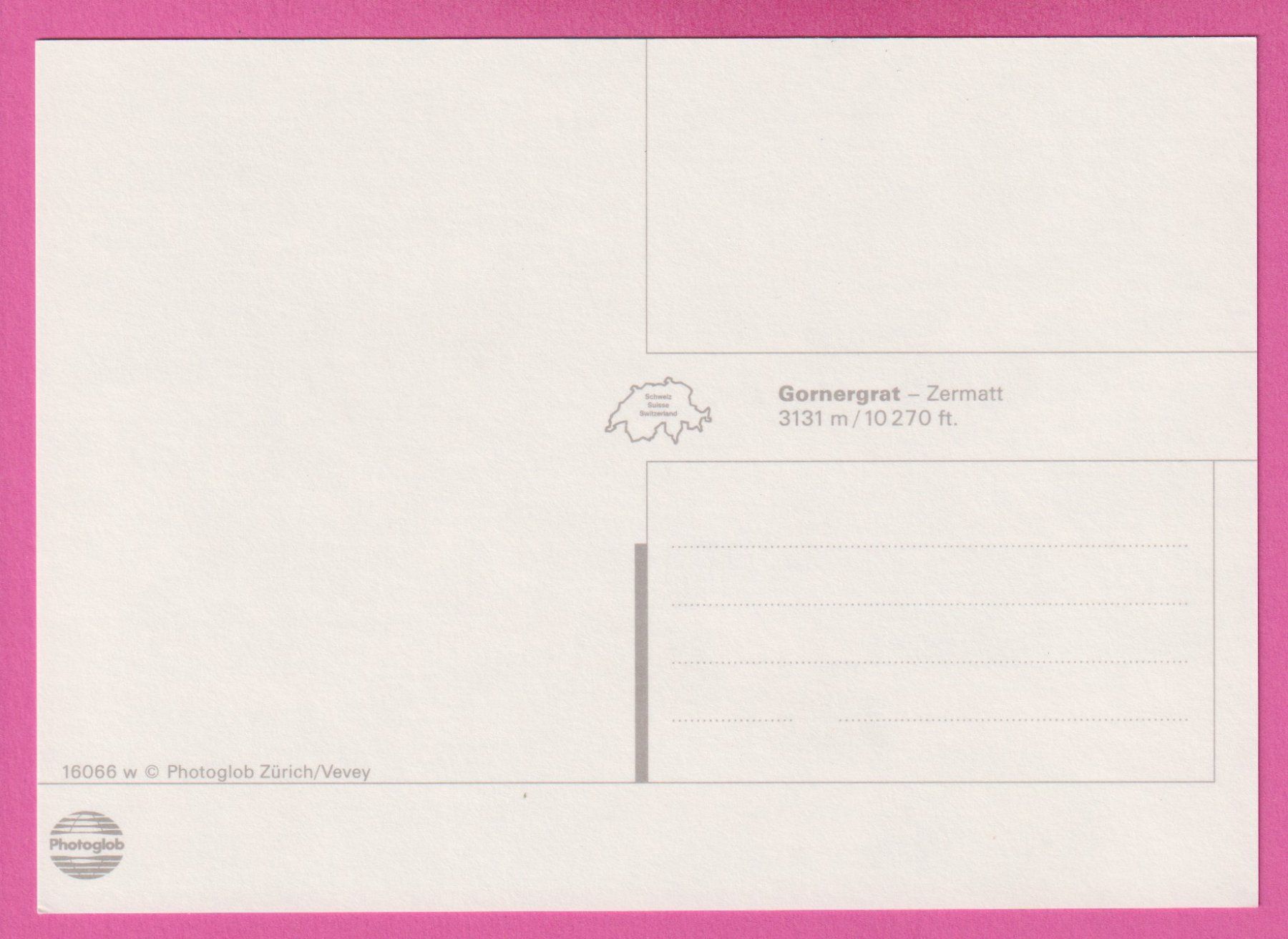 Cartoline postali: Zermatt Gornergrat 3131m – Usato da Einsiedeln venduto da dillie 1