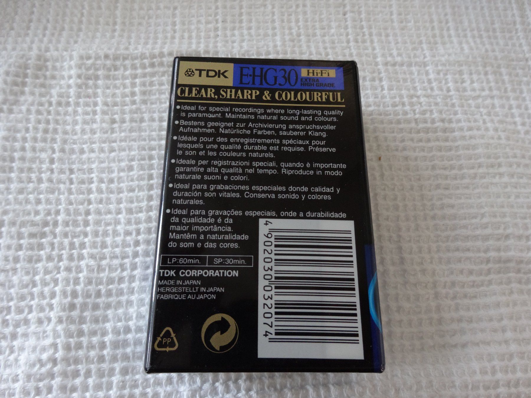 Leerkassetten: 1 TDK E-HG 30 Extra Hi-Fi Kassette VHS – Neu und originalverpackt aus Neerach von jenny062 2