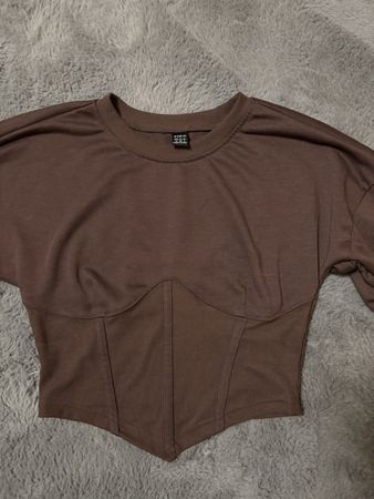 Brown Corset Sweatshirt